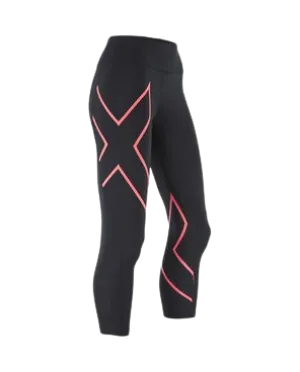 2XU Mid-Rise Comp 7/8 Tights - Womens - Blk/Pkp