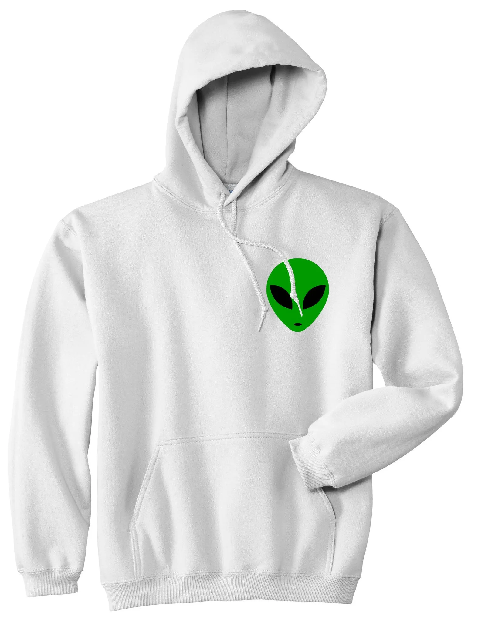 Alien Head Green Pullover Hoodie