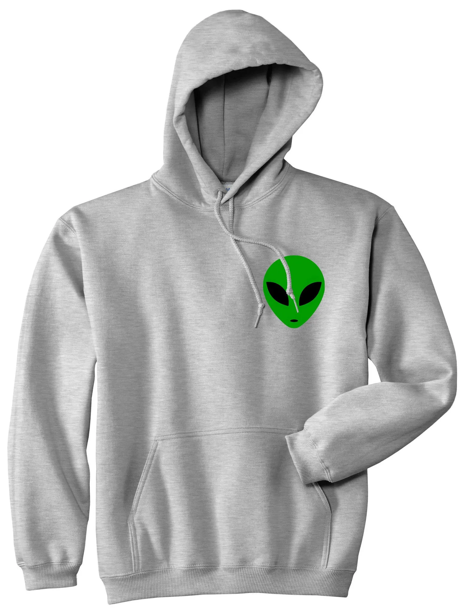 Alien Head Green Pullover Hoodie