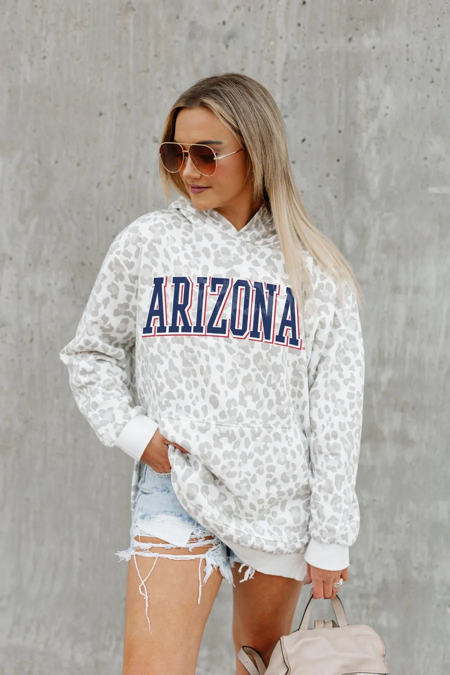 ARIZONA WILDCATS OVERSIZED SIDE-SLIT HOODED PULLOVER