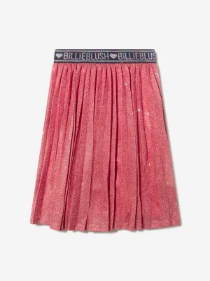 Billieblush Girls Metallic Pleated Skirt