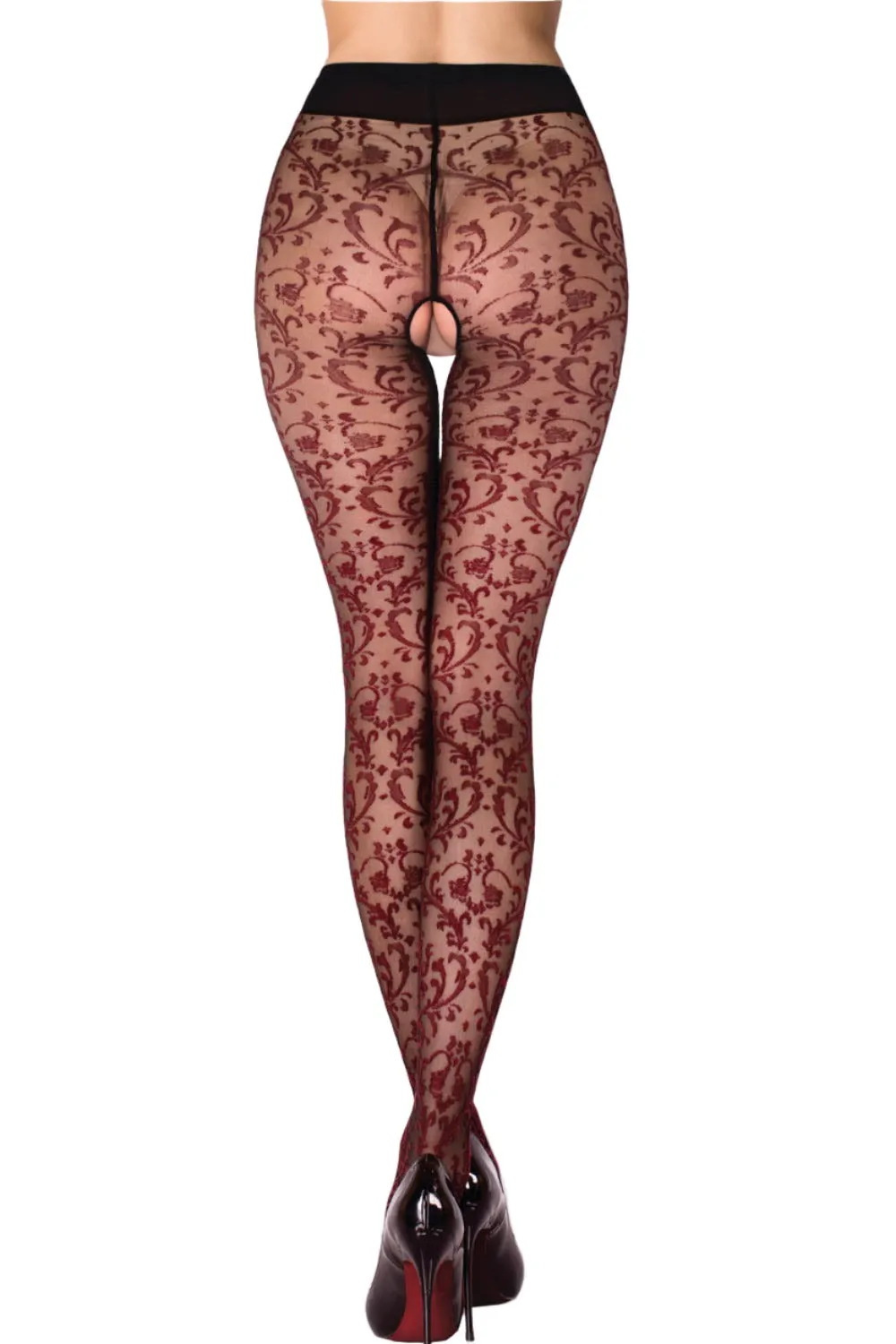 Black Secret BS135 Crotchless Tights