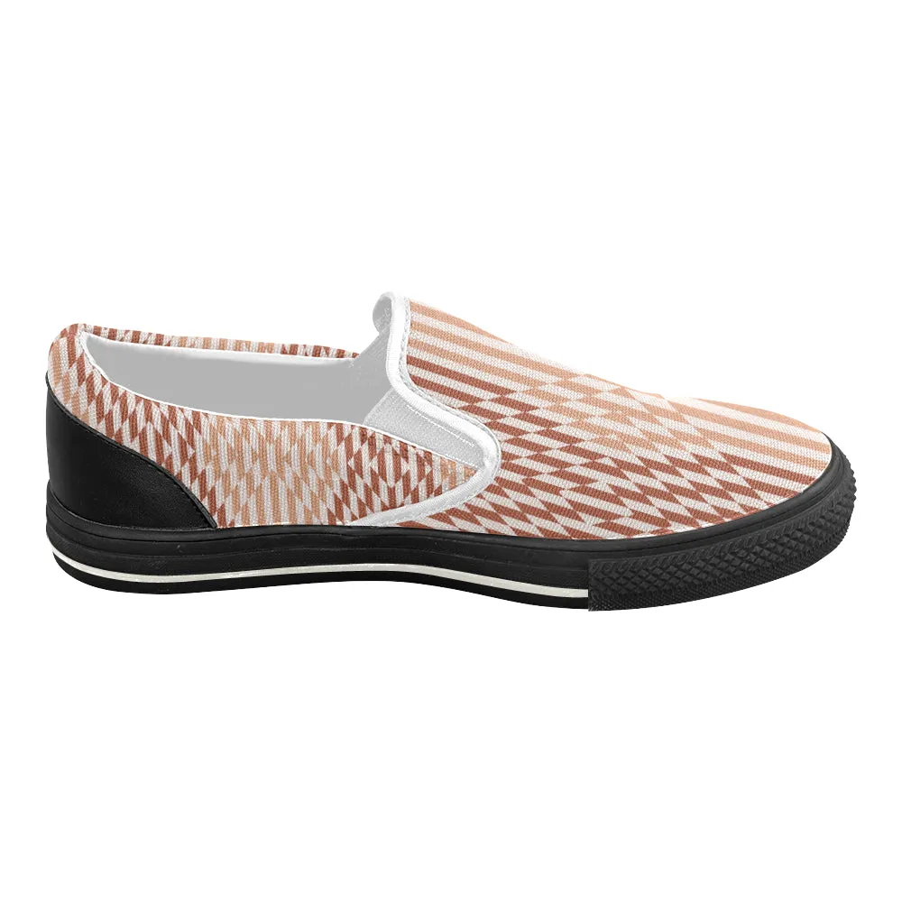 Buy Women's Checkers Print Canvas Slip-on Shoes at TFS