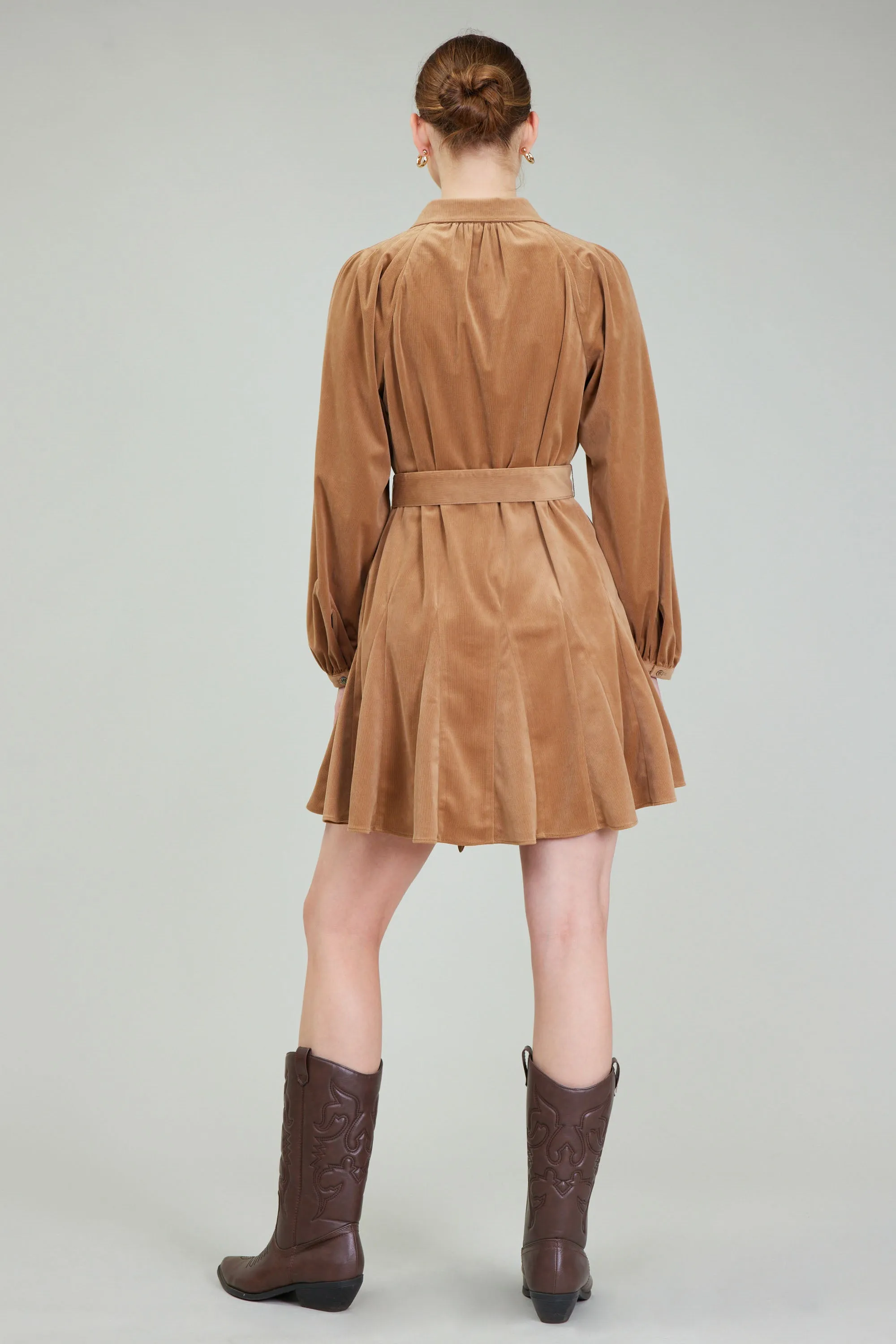 Carmel Corduroy Mini Dress