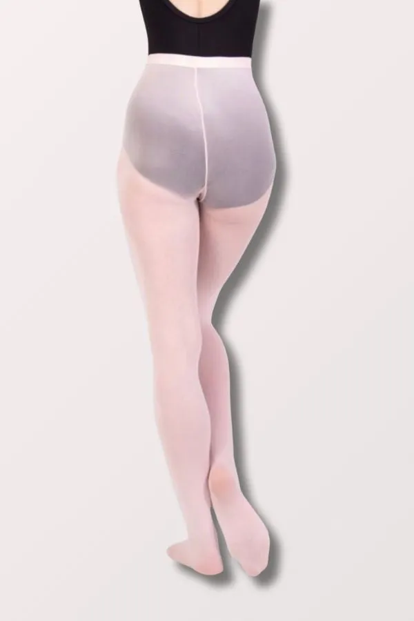 Children's TotalSTRETCH Footed Dance Tights (Elastic Waistband) - Light Pink