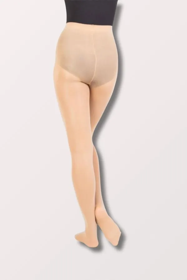 Children's TotalSTRETCH Knit Waist Footed Tights - Jazzy Tan