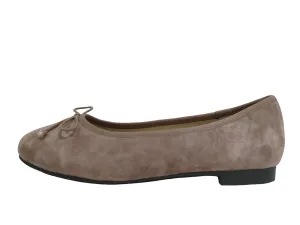 Emerald  Light Mauve  Suede Ballet Flat 110