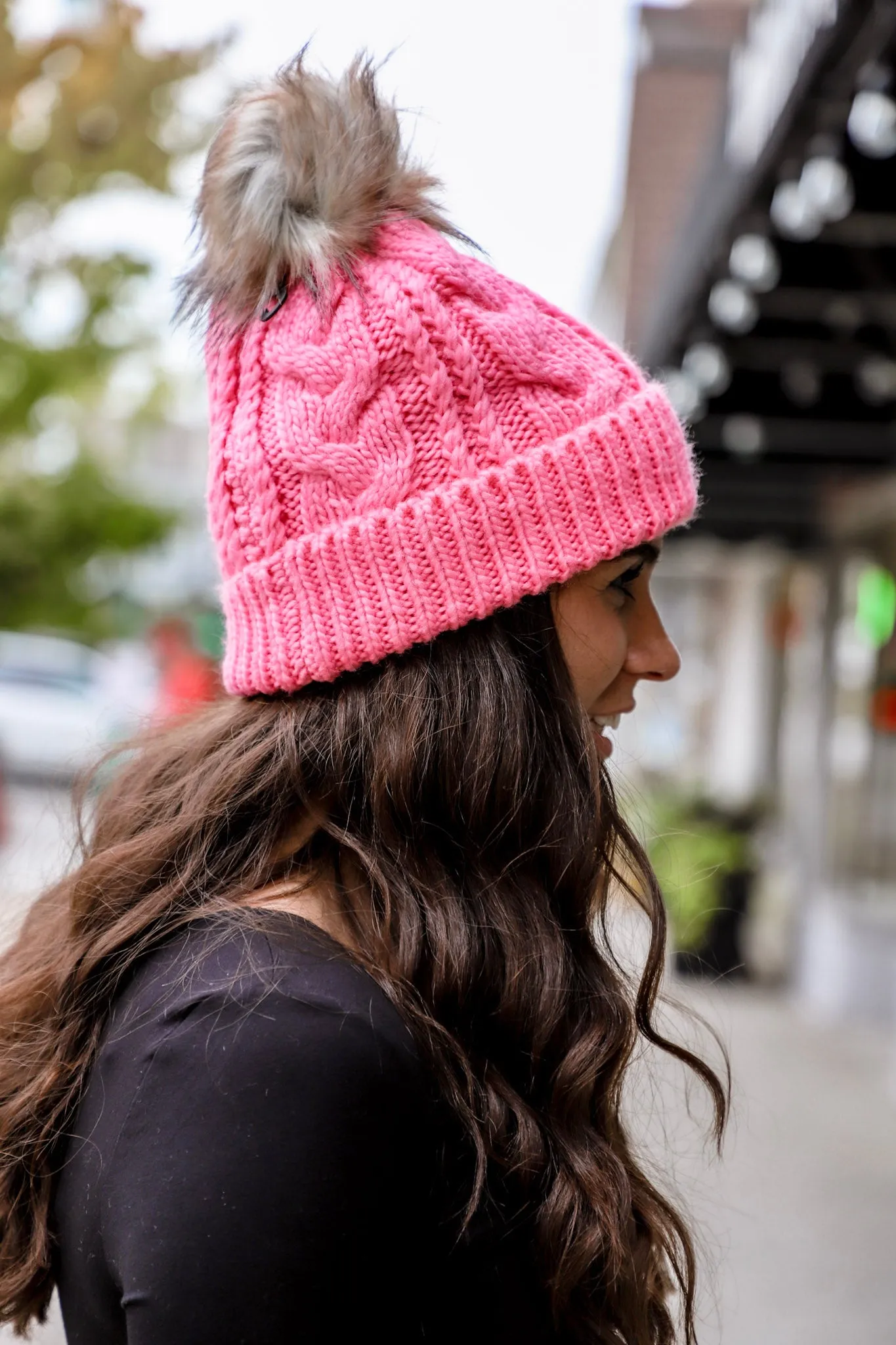 Fleece-Lined Knit Beanie