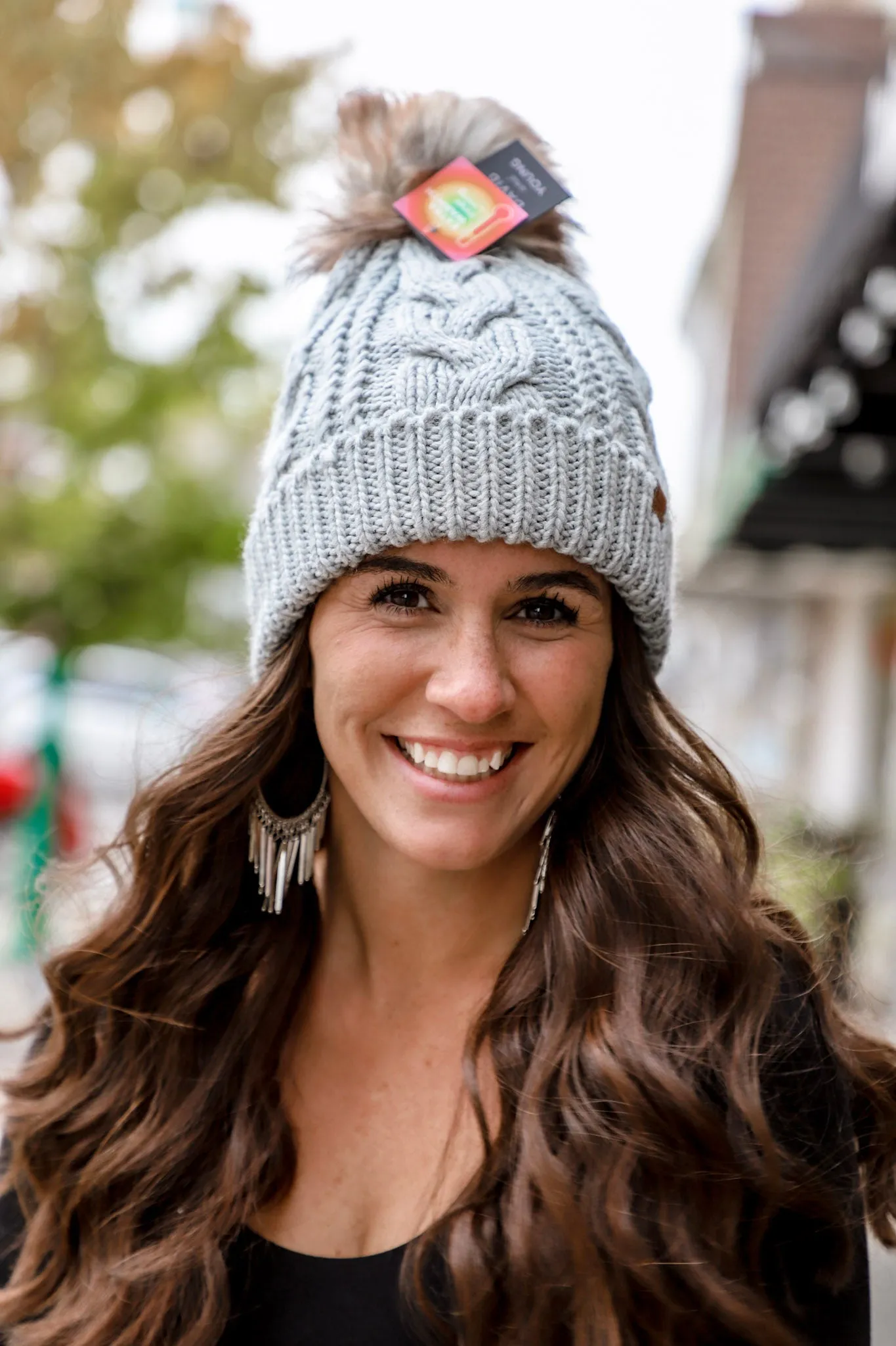 Fleece-Lined Knit Beanie