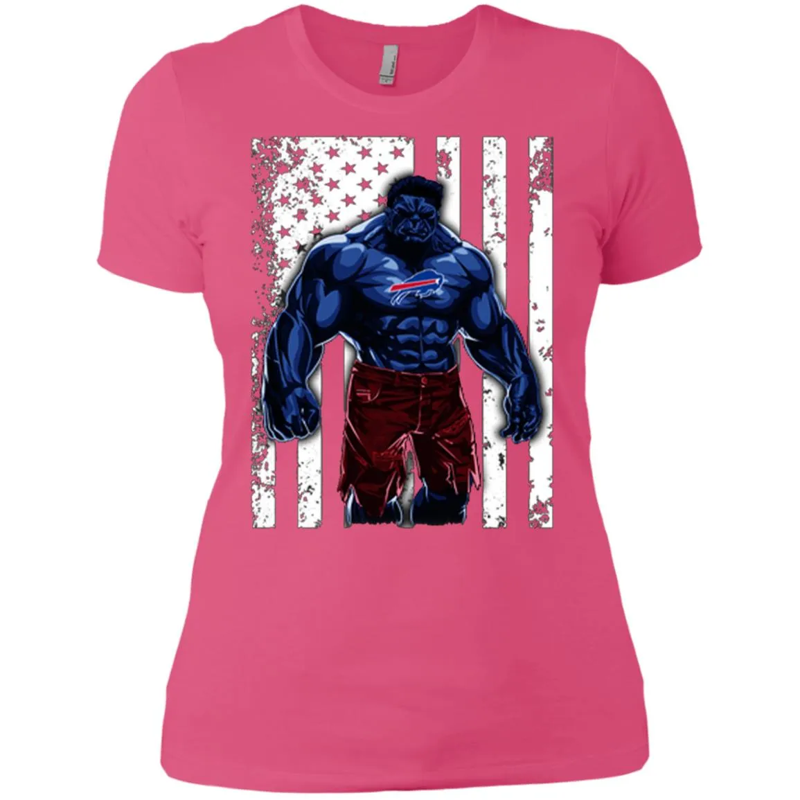 Giants Hulk Buffalo Bills Nfl T-shirt Women Cotton T-Shirt