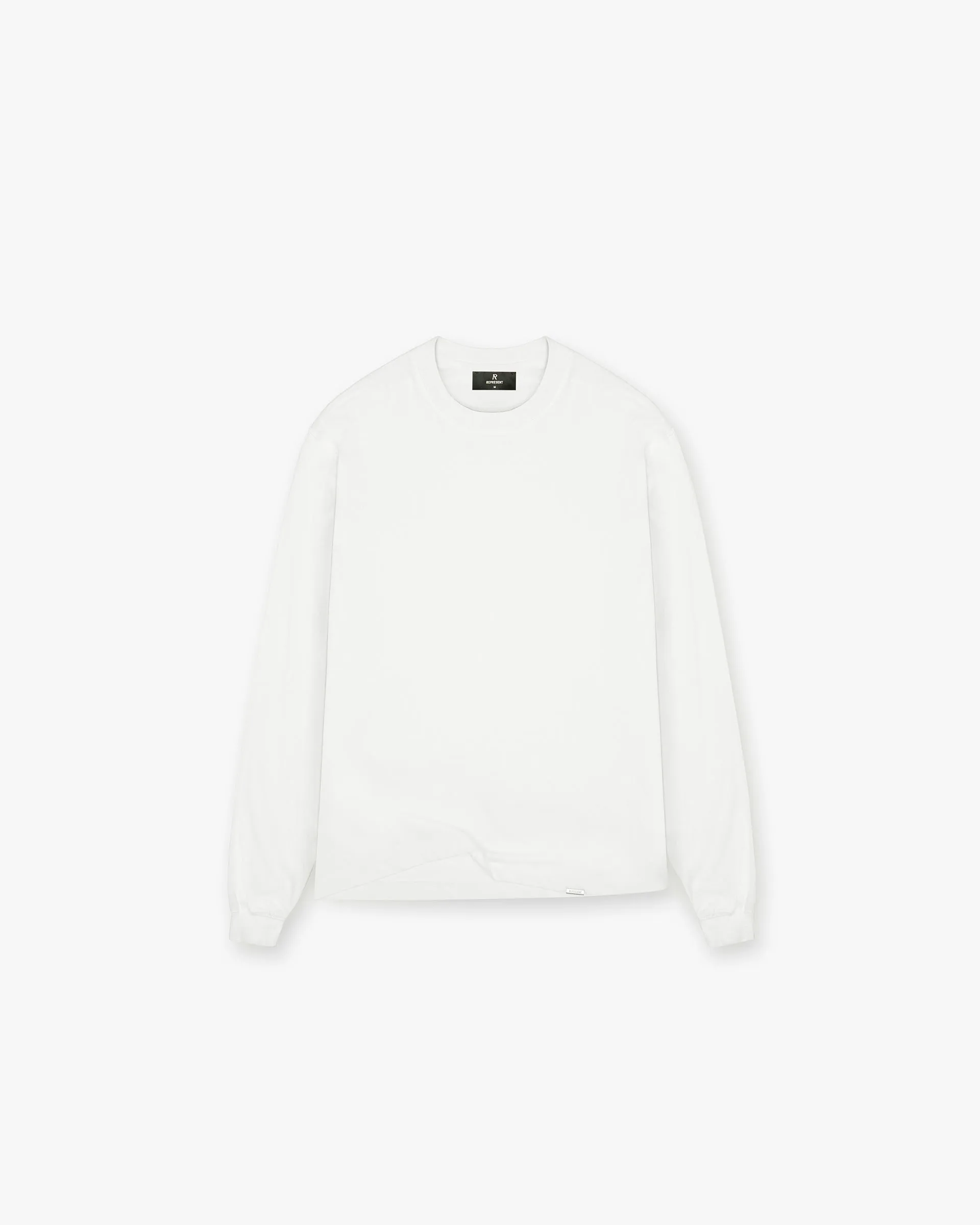 Initial Long Sleeve T-Shirt - Flat White