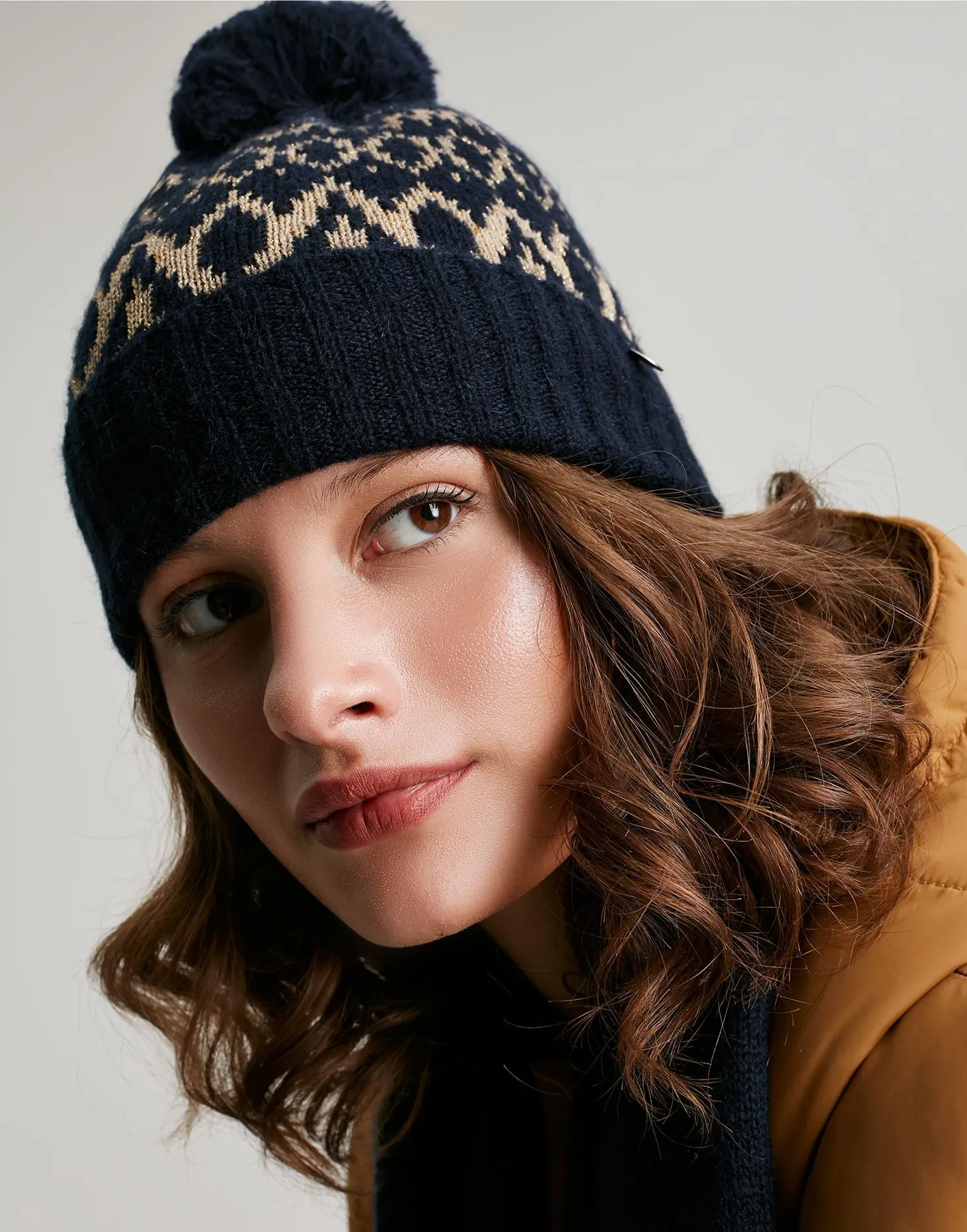 Joules | Shetland Fair Isle Hat | Women's | French Navy