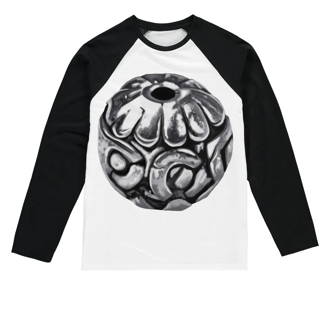 Metal Piece Sublimation Baseball Long Sleeve T-Shirt