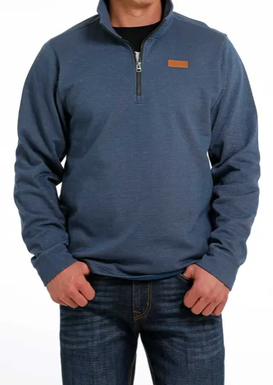 MWK1080010 - Cinch Men’s 1/4 Sweater Knit Jacket - Blue