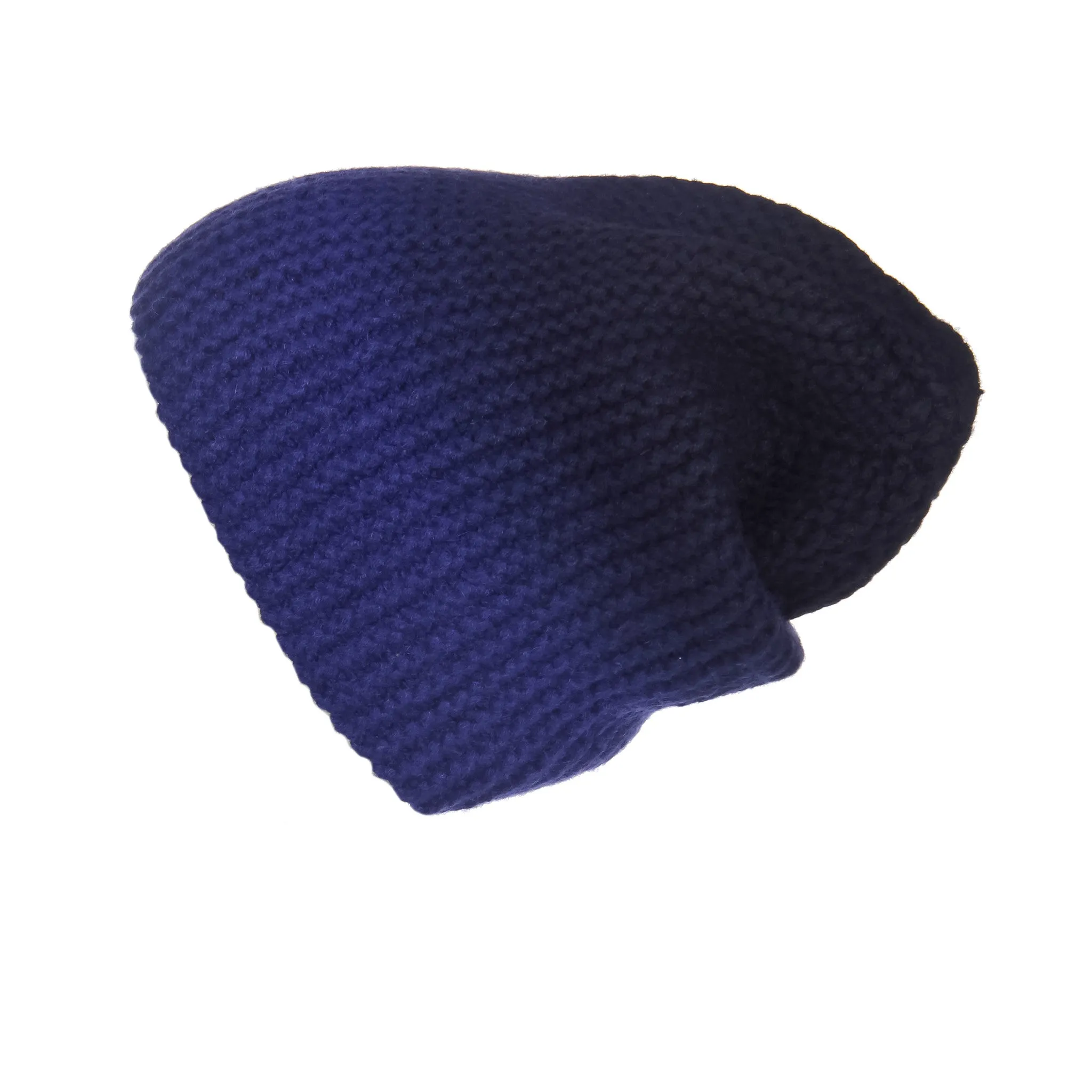 Pearl Stitched Blue Ombré Cashmere Hat