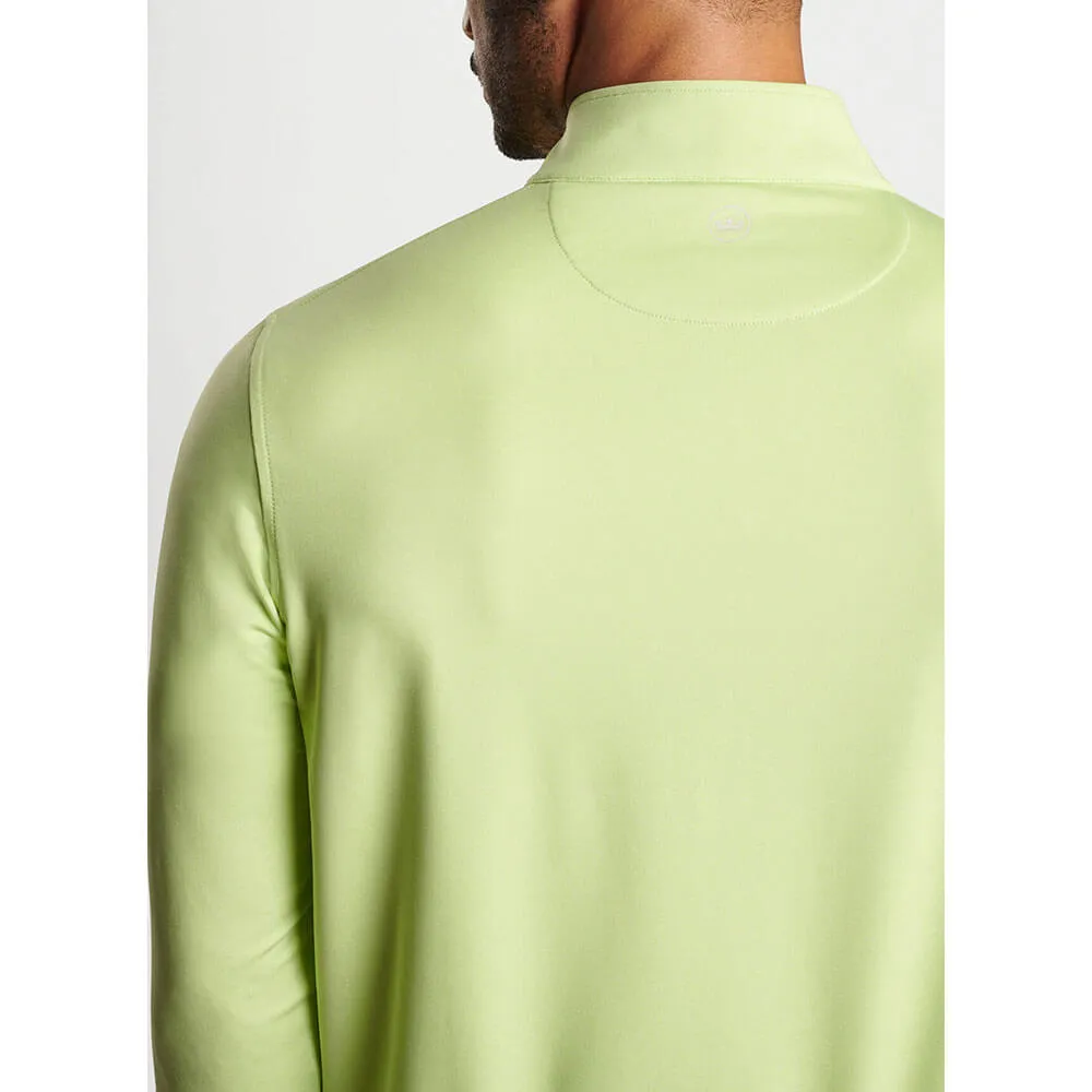 Peter Millar Perth Mélange Performance 1/4 Zip Pullover Sweater - Spritzer