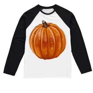 Pumpkin Sublimation Baseball Long Sleeve T-Shirt