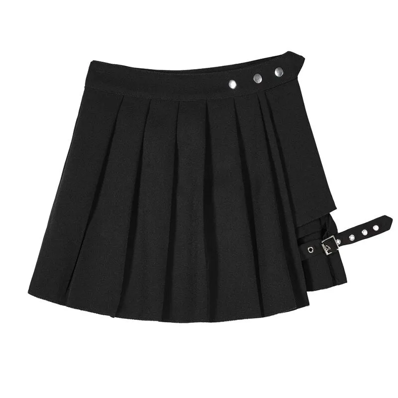 "HOLLOW" PLEATED SKIRT