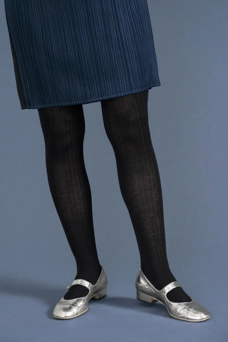 Rib Wool Tights