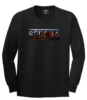 Sedona Red Rock Mountains Mens Long Sleeve T-Shirt