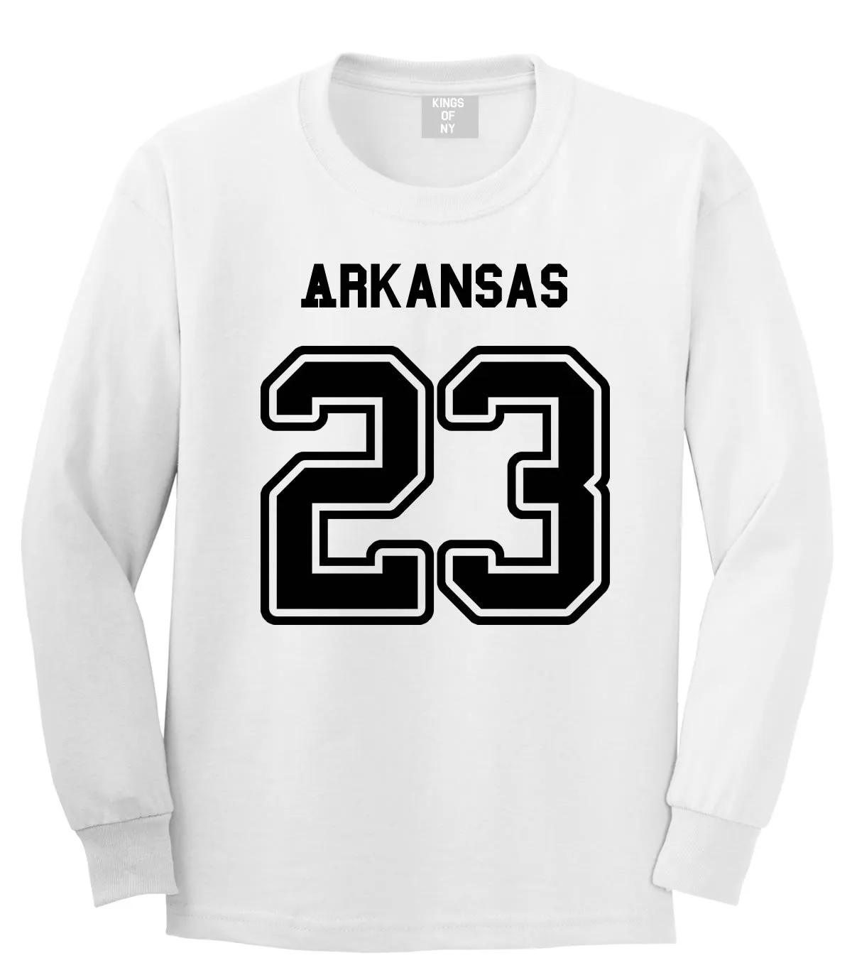 Sport Style Arkansas 23 Team State Jersey Long Sleeve T-Shirt