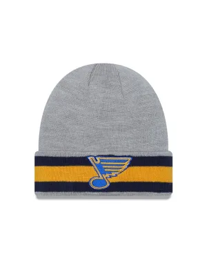 ST. LOUIS BLUES NEW ERA NOTE STRIPED KNIT - GREY