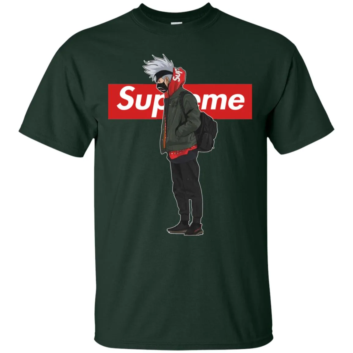 Supreme Naruto Funny Style T-shirt Men Cotton T-Shirt