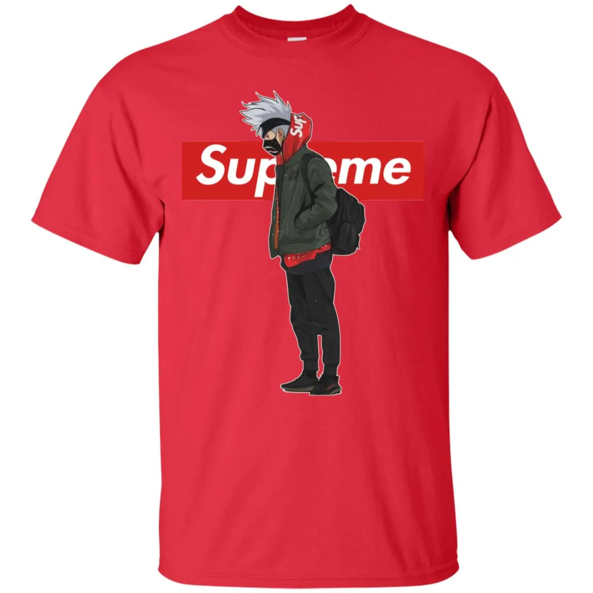 Supreme Naruto Funny Style T-shirt Men Cotton T-Shirt