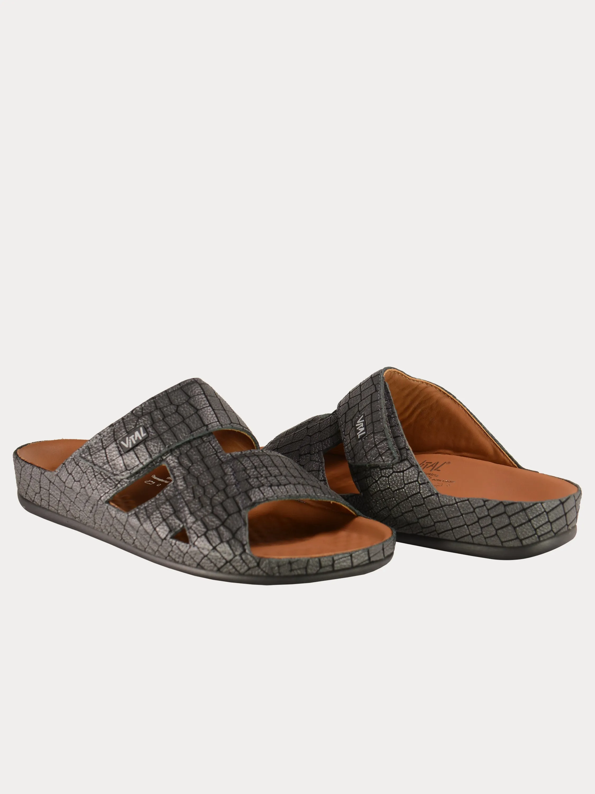 Vital Checked Pattern Sandals