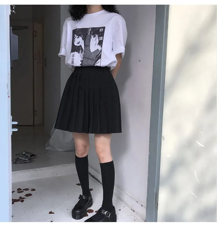 XS-5XL Kawaii Pleated Tennis Mini Skirt