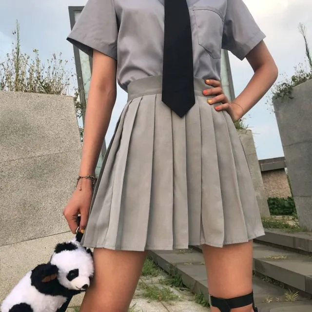 XS-5XL Kawaii Pleated Tennis Mini Skirt