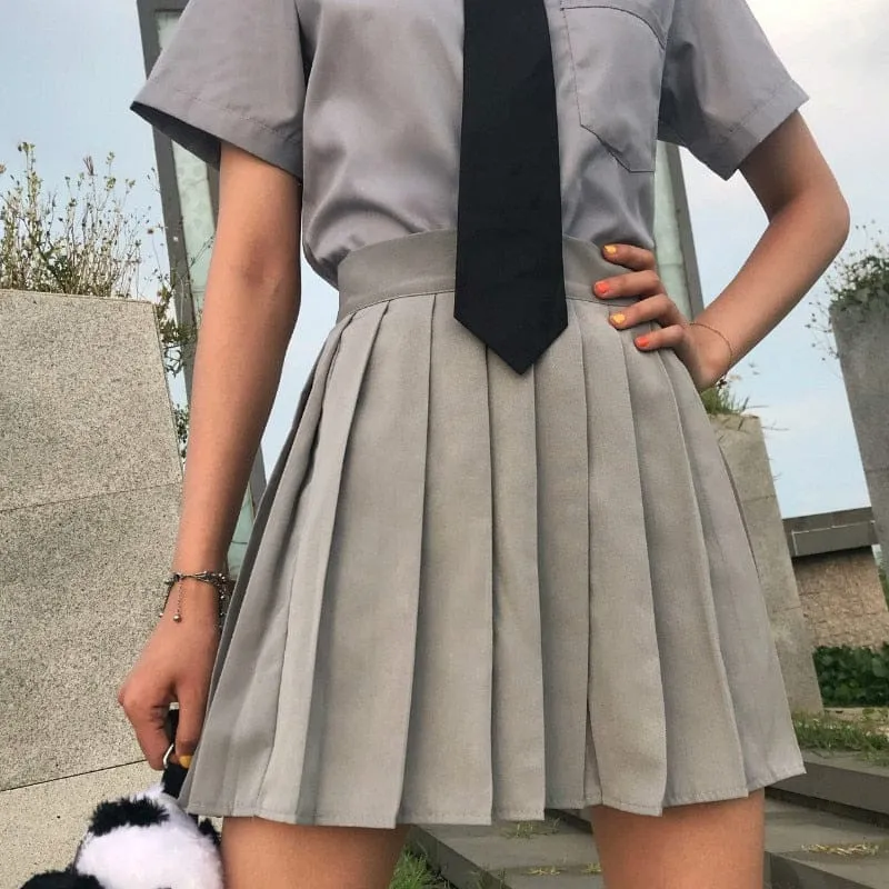 XS-5XL Kawaii Pleated Tennis Mini Skirt