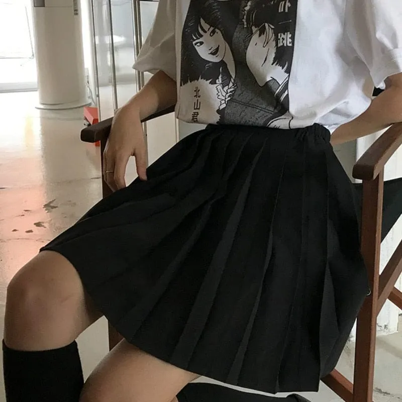 XS-5XL Kawaii Pleated Tennis Mini Skirt